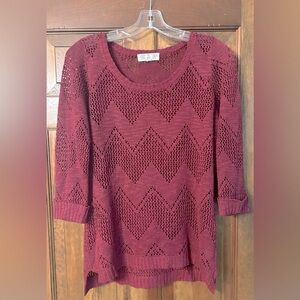 Burgundy sweater
